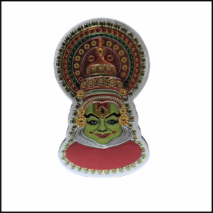 ADSPL-Store Indian Souvenir Fridge Magnet of Kerala, India, Traditional Kathakali Dancer, Colourful Metal Size 3x1.75 inches Approx