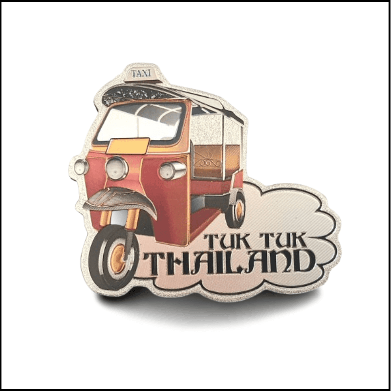 thailand red tuktuk fridge magnet souvenir