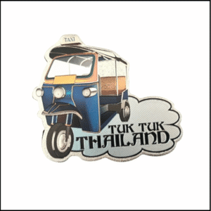 thailand blue tuktuk fridge magnet souvenir