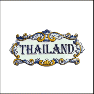 thailand souvenir fridge magnet decorative name plate
